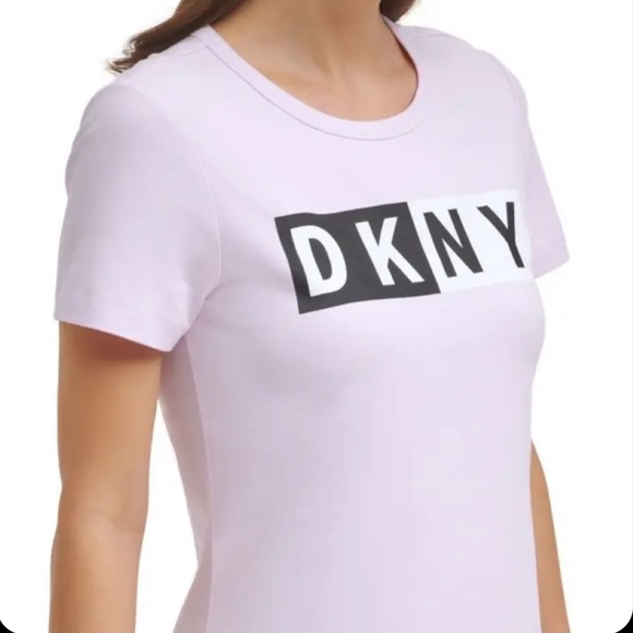 DKNY Logo Cotton T-Shirt Dress NWT - Picture 4 of 6